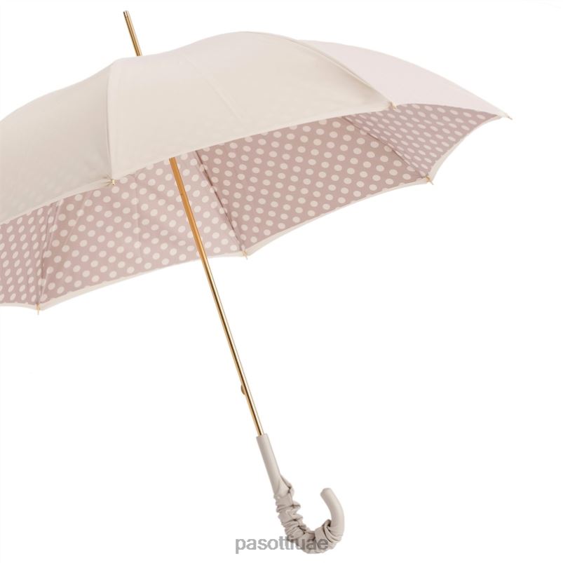 مظلة | 189 55874-153 a35 - مظلة عاجية مع نقاط، قماش مزدوج PASOTTI Z446V465